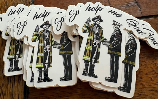 So Help Me God Sticker